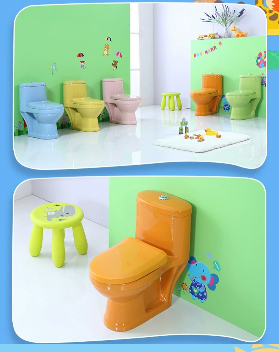 bồn cầu cho bé mầm non
