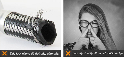 Dây cấp có mùi khó chịu