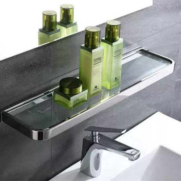 kệ kính dưới gương nhà vệ sinh