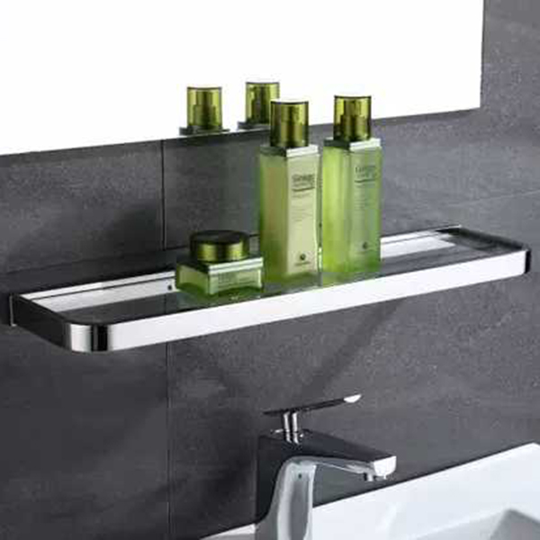 kệ kính dưới gương nhà tắm