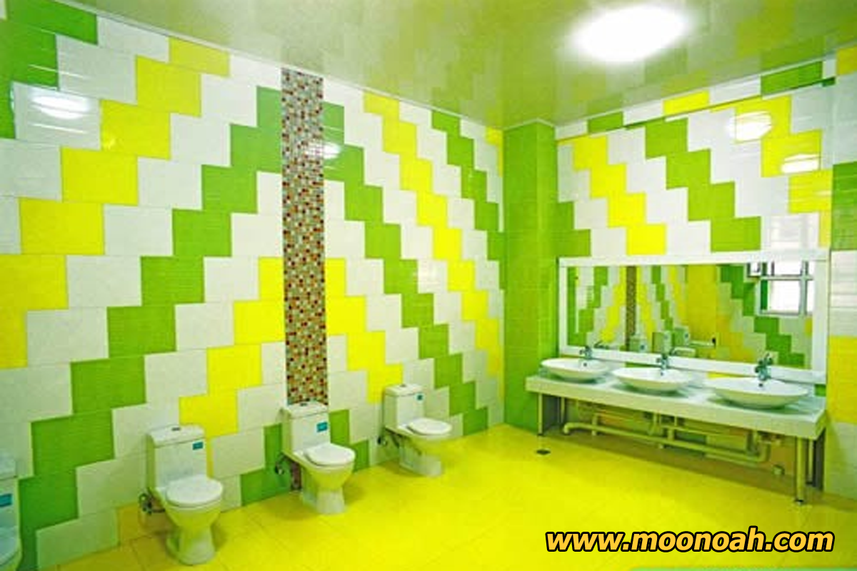 Nhà vệ sinh trường mầm non đạt chuẩn