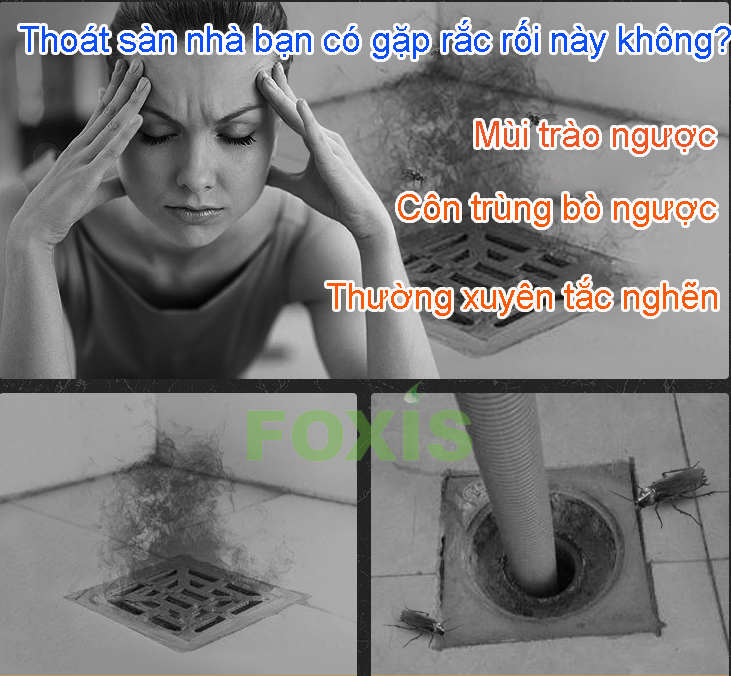 thoát sàn ngăn mùi hôi côn trùng