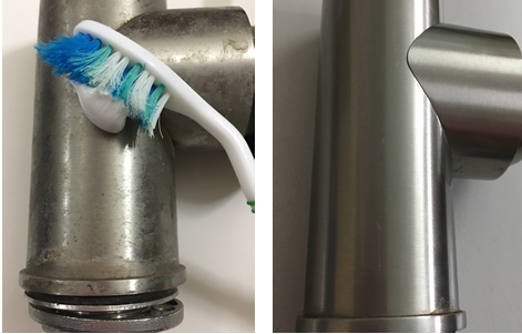 Cách vệ sinh vòi nước inox