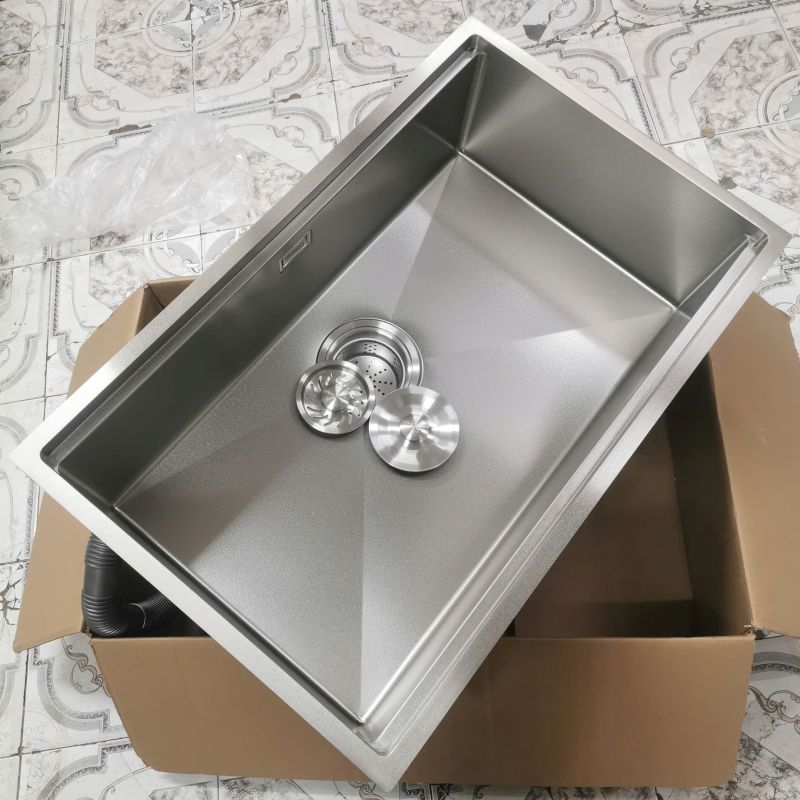 chậu rửa bát 1 hố âm bàn đá Grunder