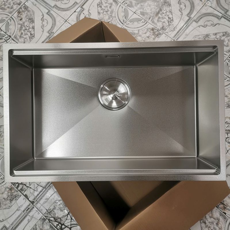 chậu rửa bát 1 hố âm bàn đá Grunder