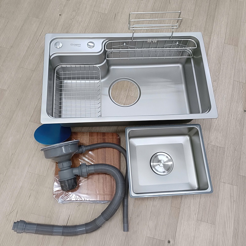 chậu rửa chén 1 hố phong cách Nhật Bản