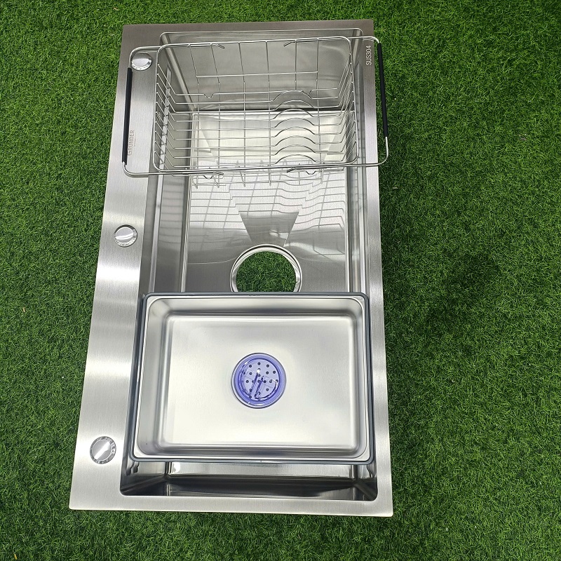 chậu rửa bát 1 hố grunder kích thước 82x45cm