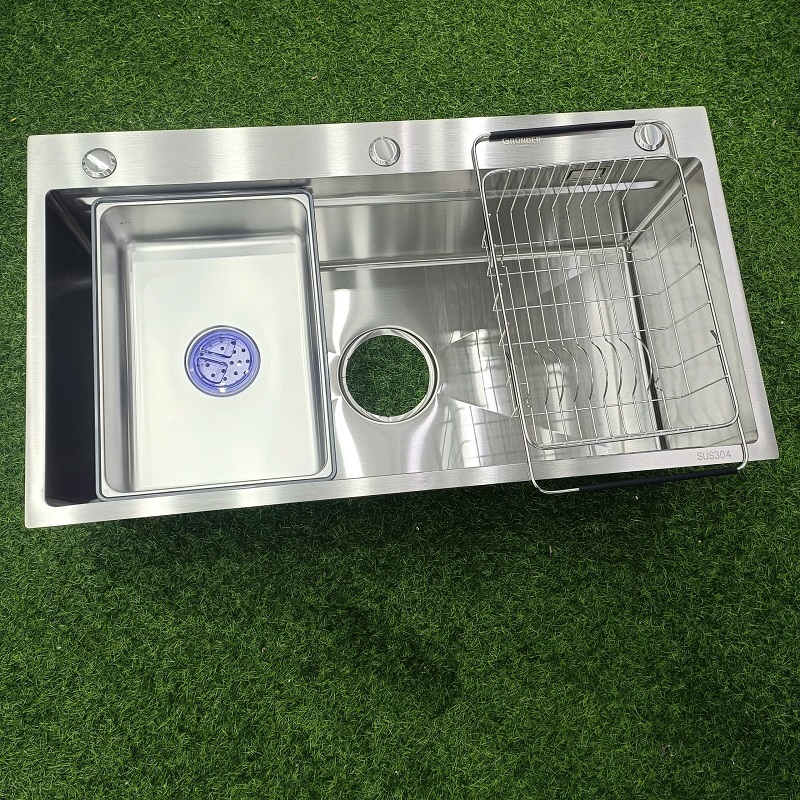 chậu rửa bát 1 hố grunder kích thước 82x45cm