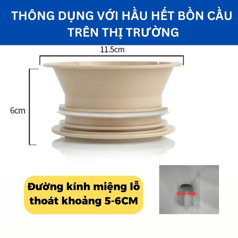 gioăng cao su chống hôi bồn cầu