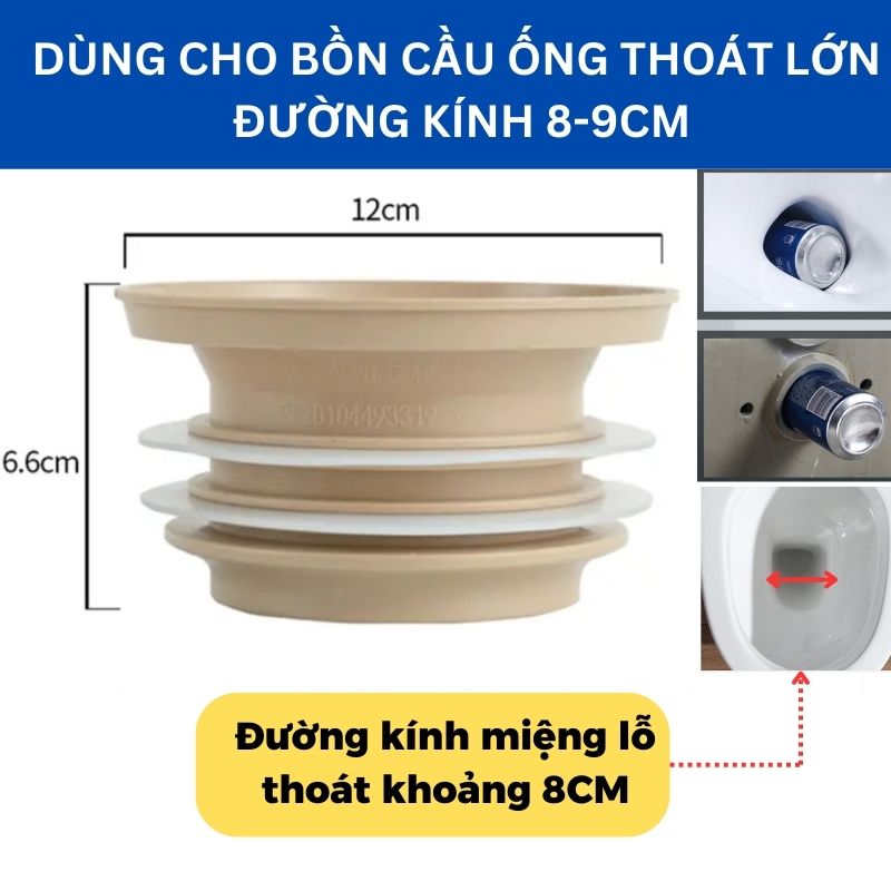 gioăng cao su chống hôi bồn cầu