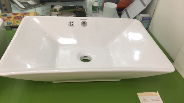  chậu lavabo vuông đặt bàn