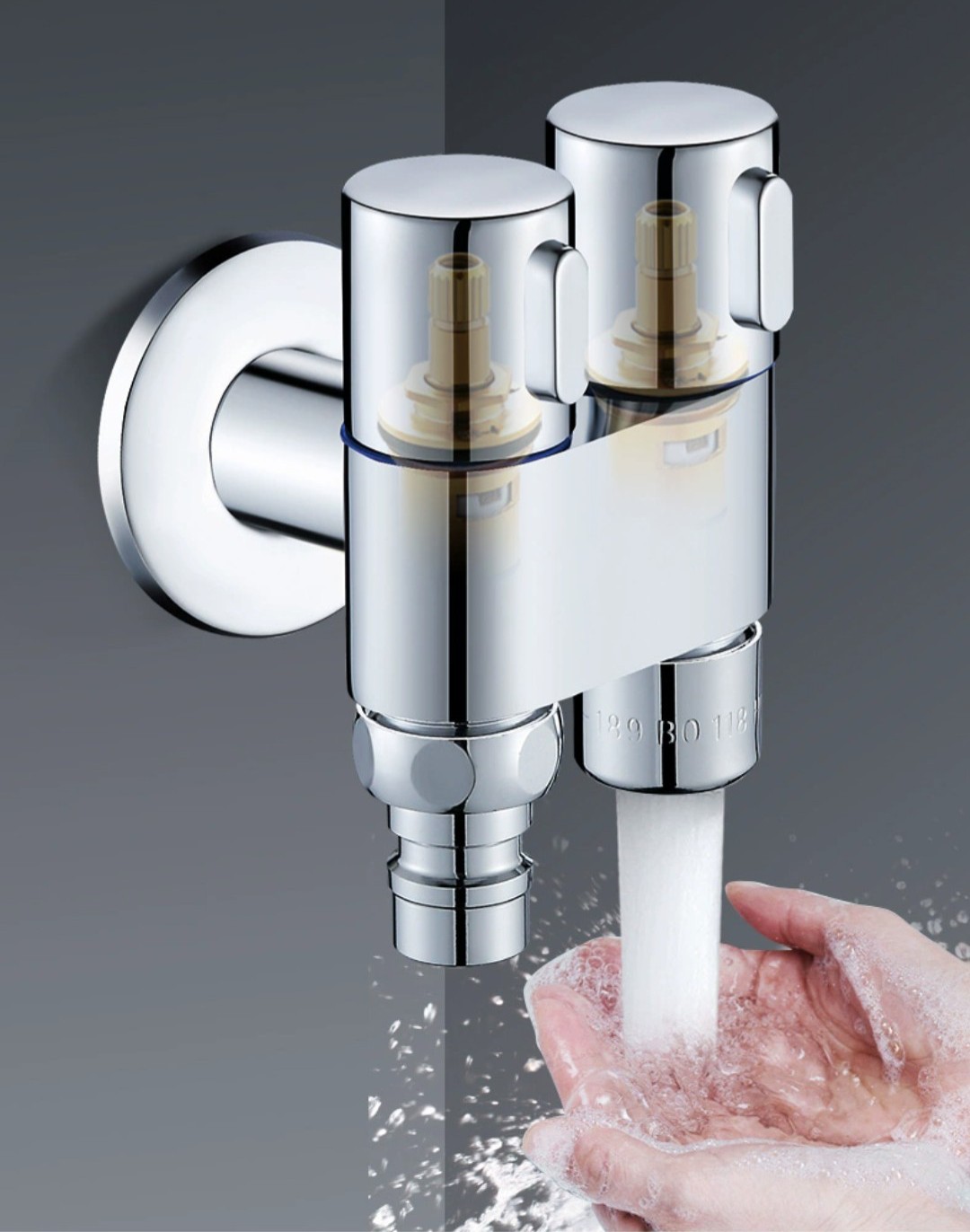 van chia nước máy giặt