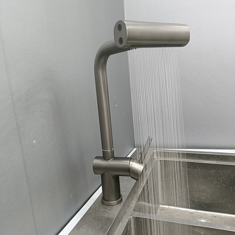 Vòi chậu rửa bát grunder loa thác 4 chế độ hiện đại