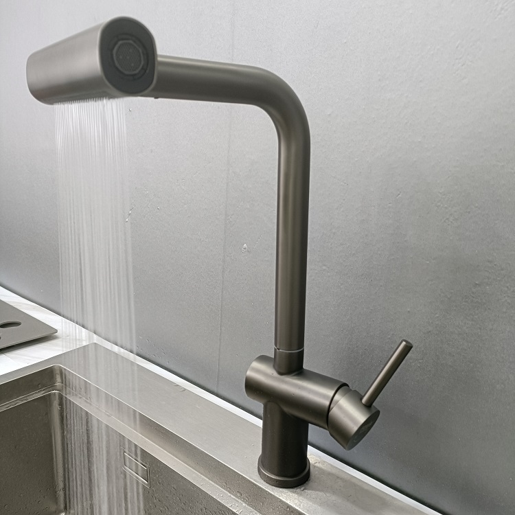 Vòi chậu rửa bát grunder loa thác 4 chế độ hiện đại