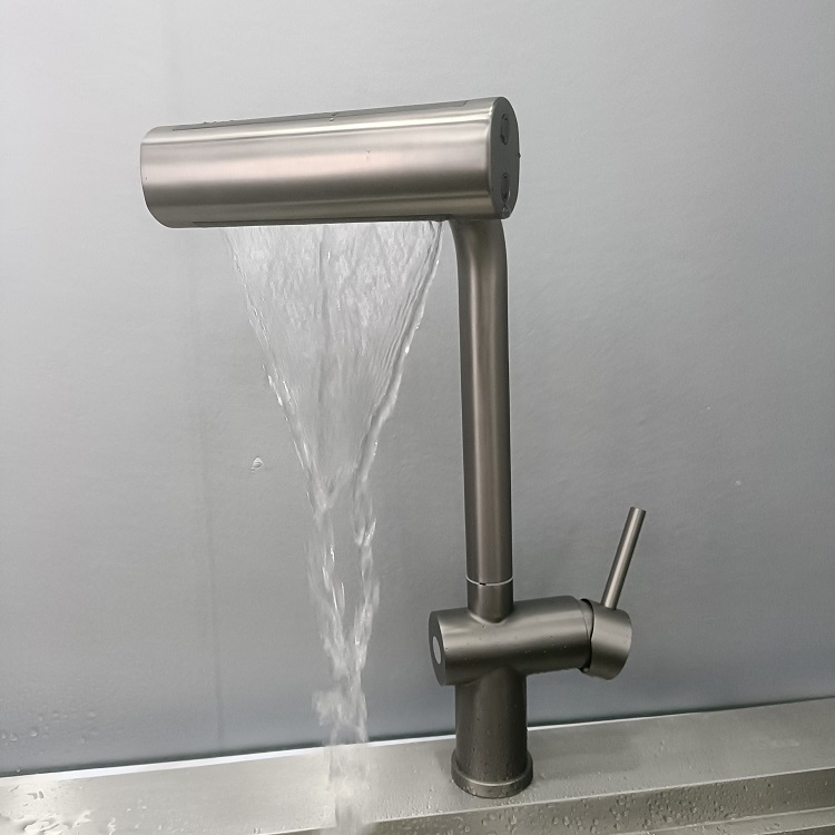 Vòi chậu rửa bát grunder loa thác 4 chế độ hiện đại