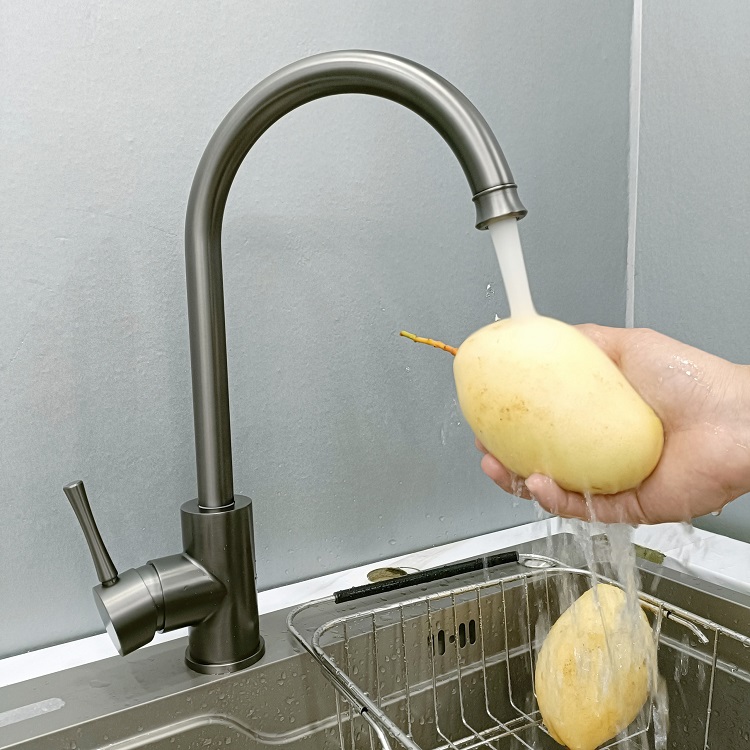 Vòi chậu rửa bát nóng lạnh lỗ to xả khỏe