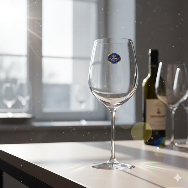 Độ trong suốt và tán sắc ánh sáng của ly pha lê Tiệp Bohemia