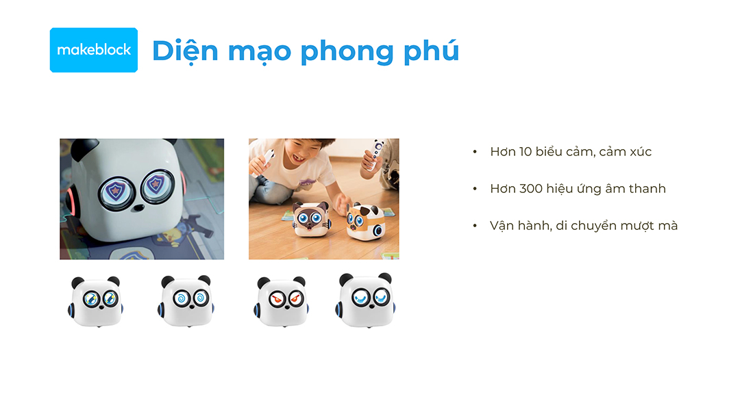 mTiny Coding Kit - Robot gấu trúc hình vuông bán chạy nhất cho các bạn 4 tuổi