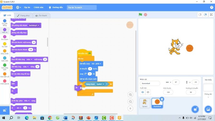 Trò chơi mèo bắt bóng Scratch – Học lập trình qua trò chơi thú vị