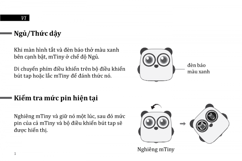 Làm sao để sử dụng robot mTiny đúng cách, an toàn