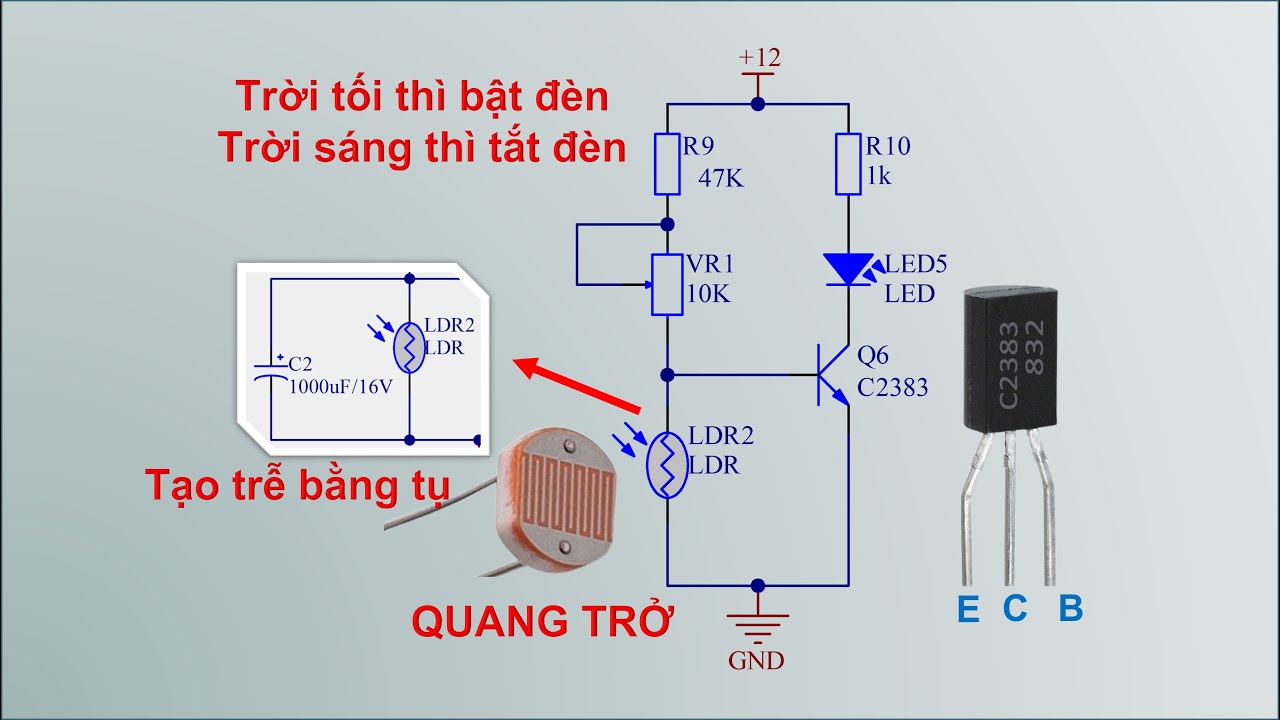 Hướng dẫn cách lắp mạch cảm biến ánh sáng đơn giản, dễ thực hiện