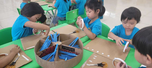 Giáo án STEAM 5 6 tuổi chủ đề trường mầm non sáng tạo, thu hút