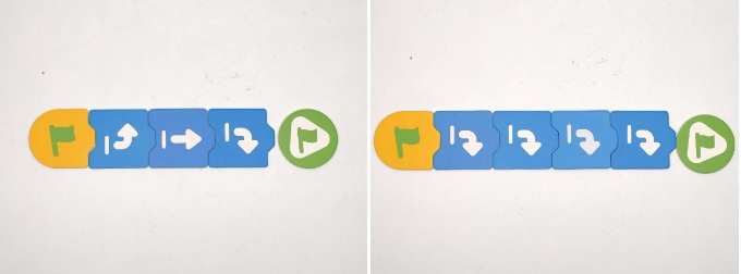 Trường hợp 2 - Lập trình robot mTiny bằng thẻ hướng dẫn