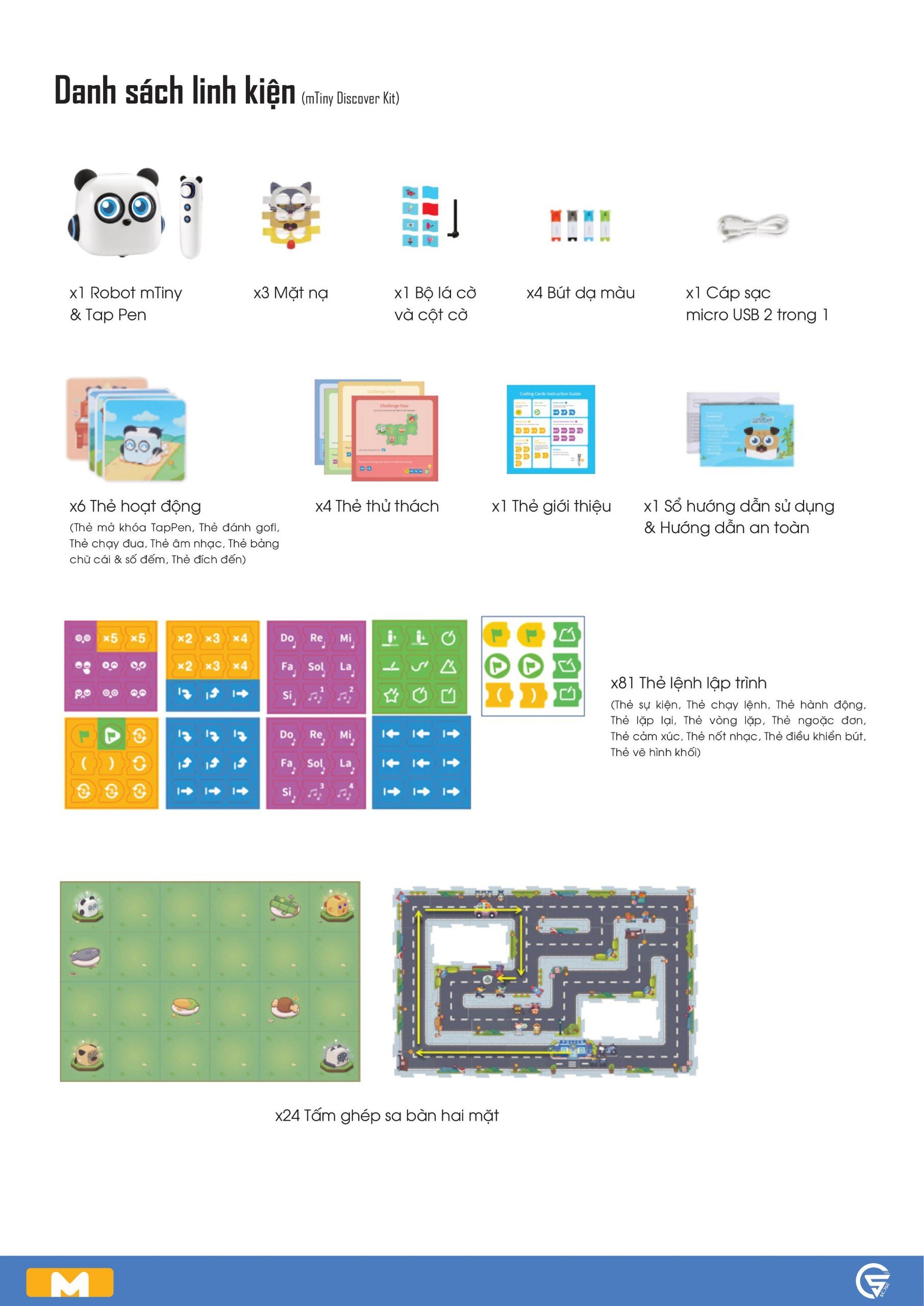 Makeblock mTiny Discover Kit - Bộ robot giáo dục lập trình dành cho trẻ từ 4 tuổi trở lên