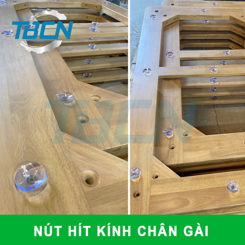 Nút hít kính chân gài