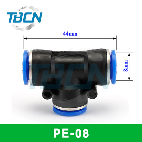 PE8 Cút nối chữ T ống 8mm