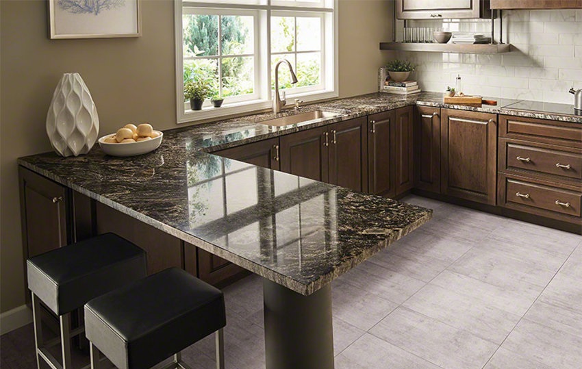 Đá granite làm mặt bếp
