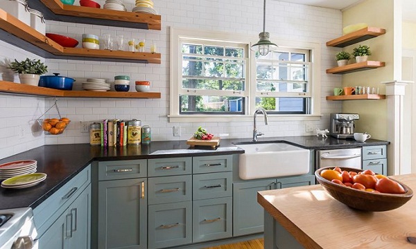 Không để bếp và bồn rửa liền kề nhau