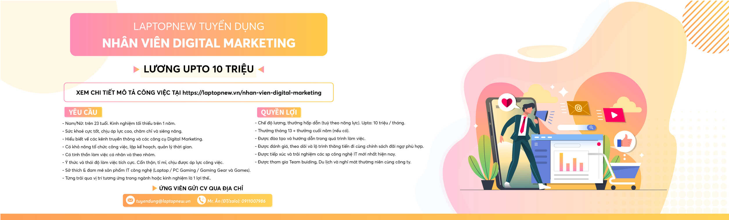 NHÂN VIÊN DIGITAL MARKETING | LAPTOPNEW.vn