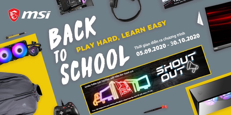 BACK TO SCHOOL - PLAY HARD, LEARN EASY