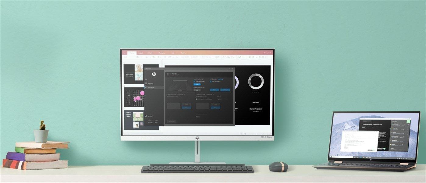Microsoft để lộ thông tin màn hình không dây HP U27 $K Wireless Monitor
