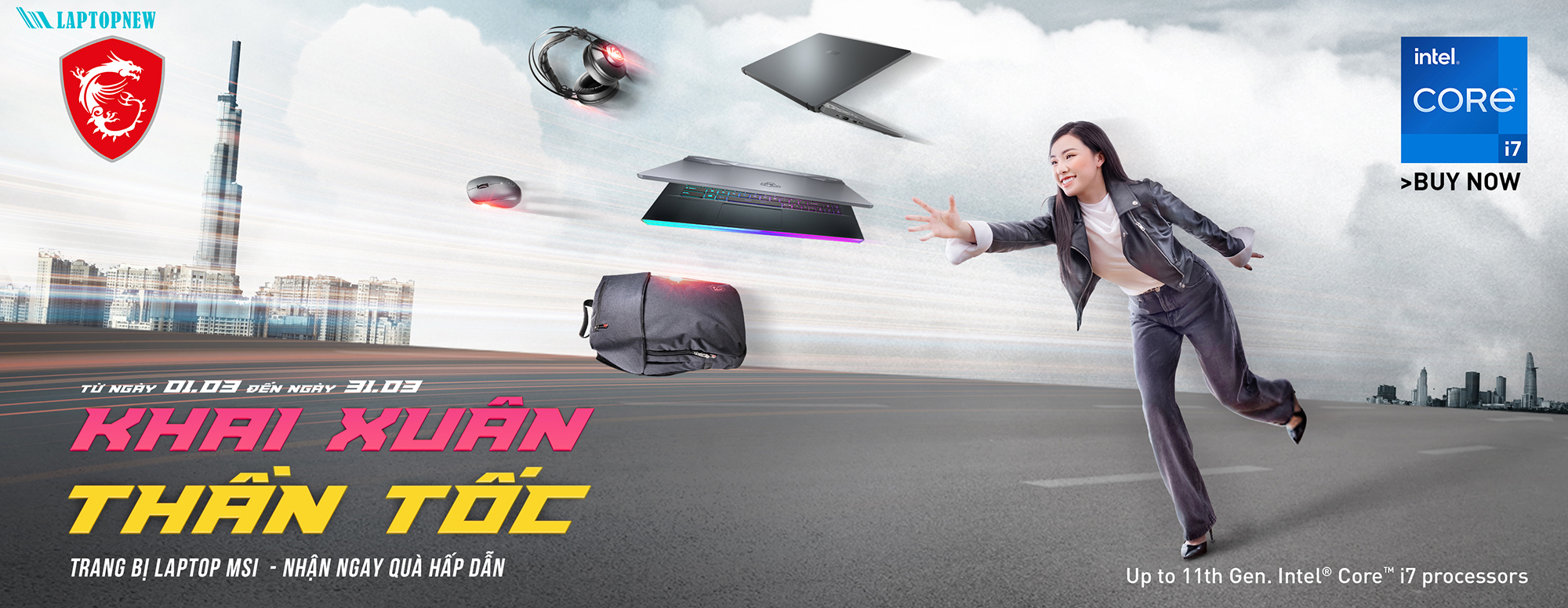 KHAI XUÂN THẦN TỐC - KHUYẾN MÃI CHÀO XUÂN SIÊU HẤP DẪN KHI MUA LAPTOP MSI