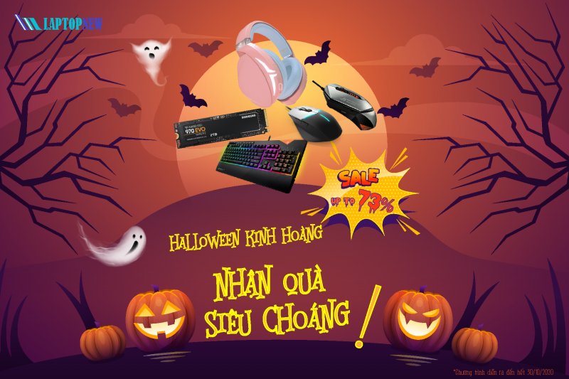 HALLOWEEN HOÀNH TRÁNG- NHẬN QUÀ SIÊU CHOÁNG