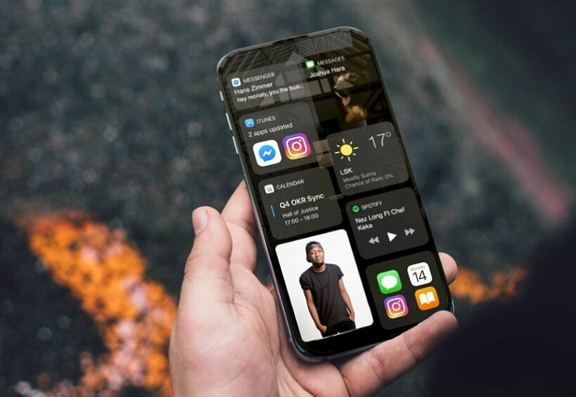 Ý tưởng iPhone 14 với màn hình trượt xoay
