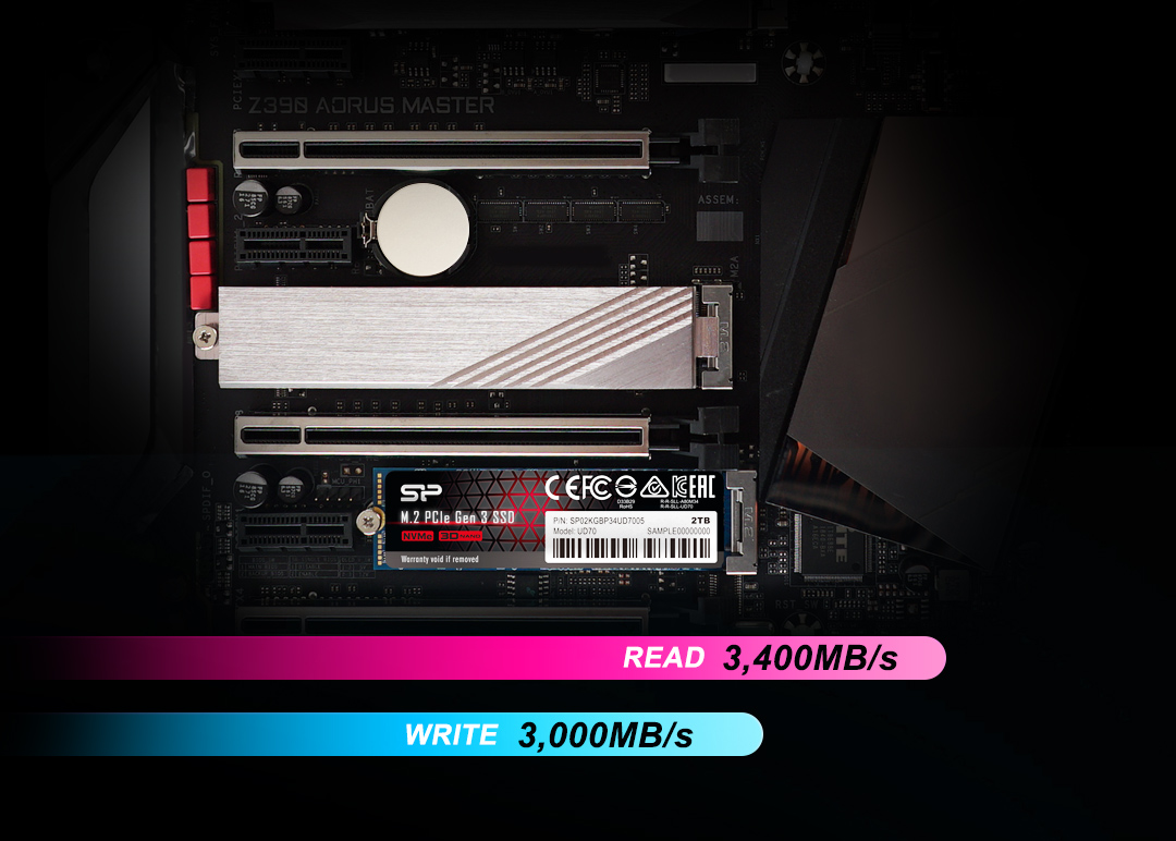Silicon Power ra mắt ổ SSD UD70 NVMe với công nghệ 3D QLC NAND, tốc độ đọc ghi 3000MB/s