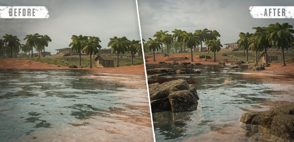 Địa hình cũng được cải tiến