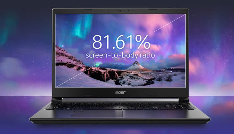 Màn hình của laptop Acer Gaming Aspire 7 A715