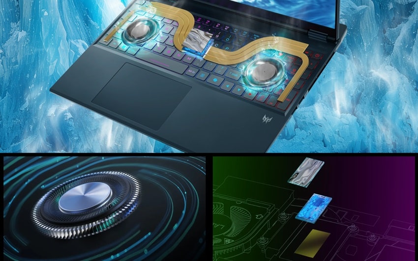 Acer Predator Helios Neo 16S AI - tản nhiệt