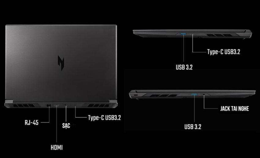 Acer Shadow 16 2025 - cổng ngoại vi