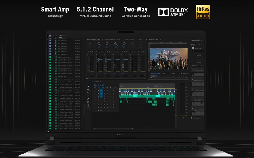 Asus ROG Strix G18 G815 - âm thanh