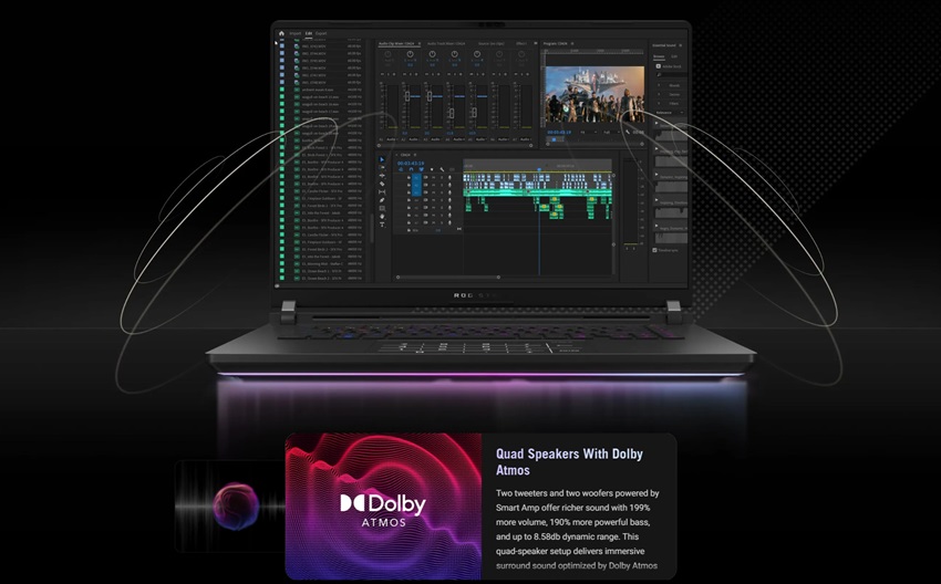 Asus ROG Strix SCAR 16 G635 - âm thanh