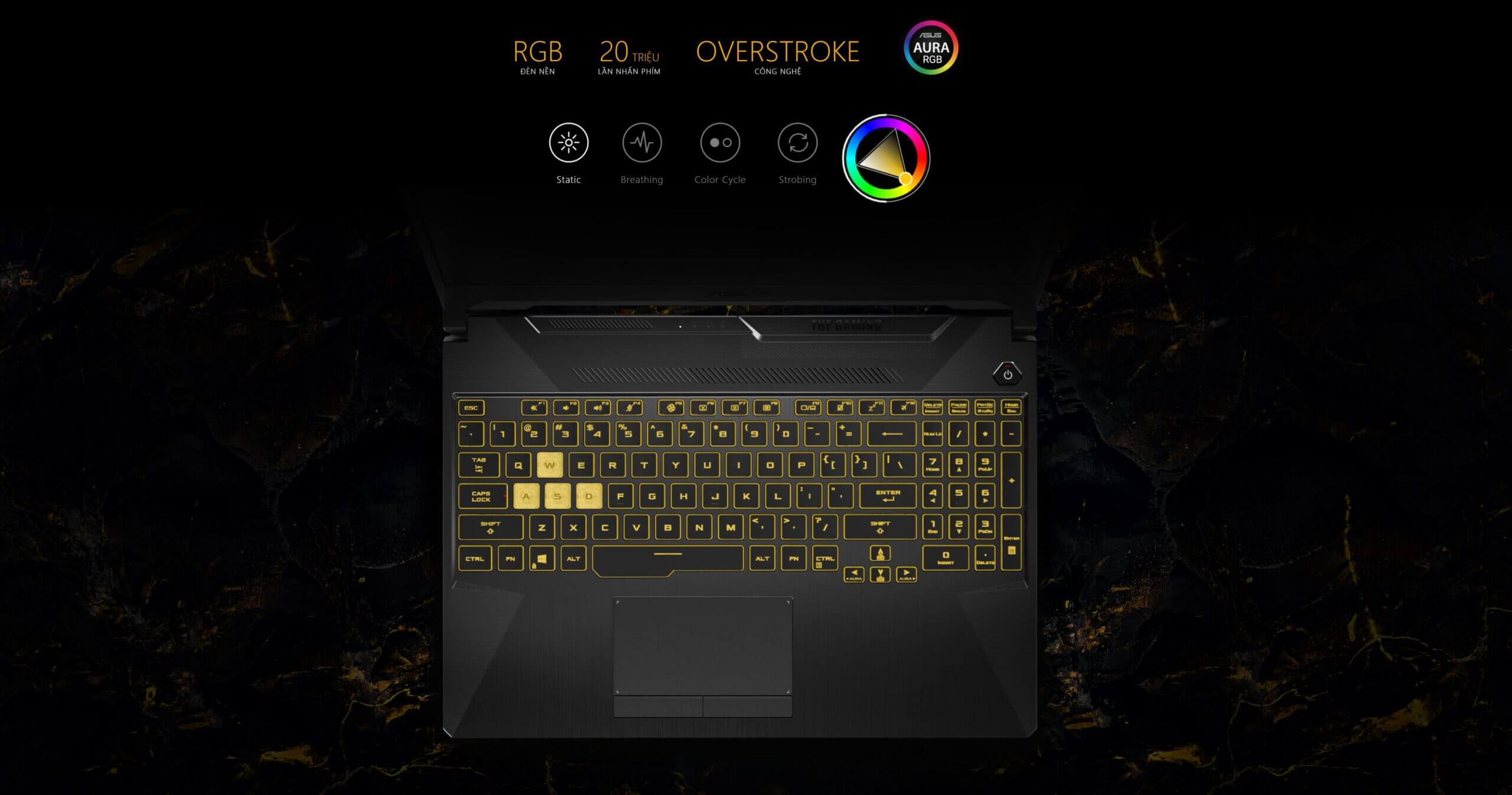 Màn hình 17.3 inch FHD IPS tốc độ lên đến 144Hz