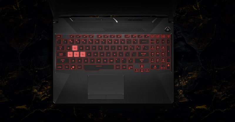 Keyboard & Touchpad trên Asus TUF Gaming F15 FX506LI