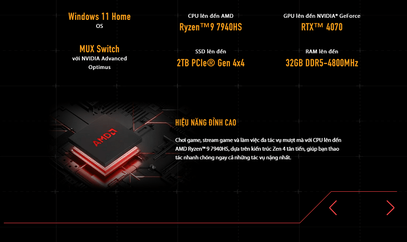 Asus Tuf FA507 - hiệu năng