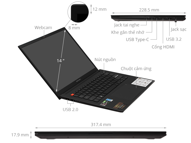 Đa dạng các cổng kết nối