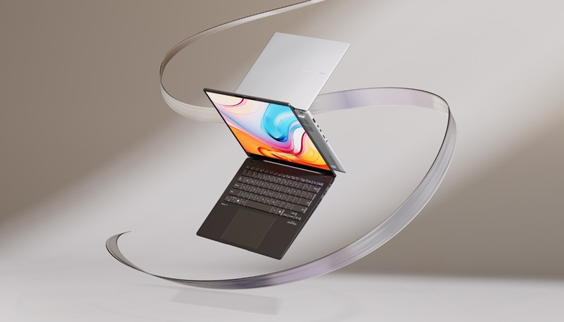 Thiết kế của laptop Asus Vivobook S 14 OLED M5406